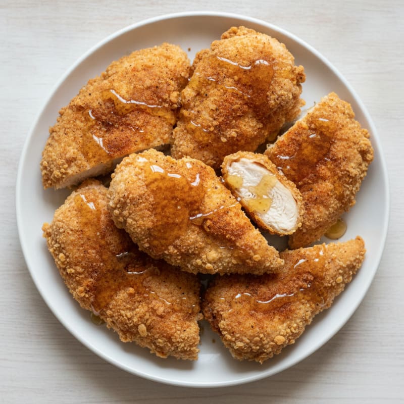 Buttermilk Fried Chicken with Honey Drizzle