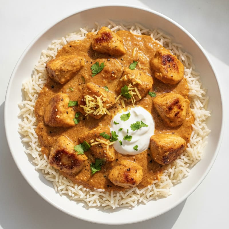 Spiced Butter Chicken with Basmati Rice