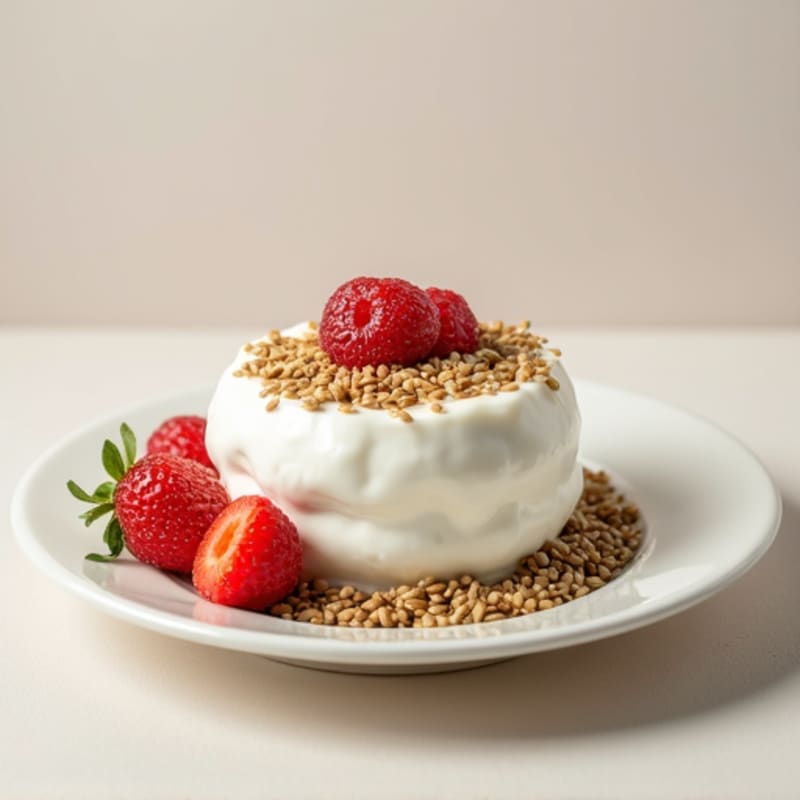Greek Yogurt with Hemp Seeds and Almond Butter