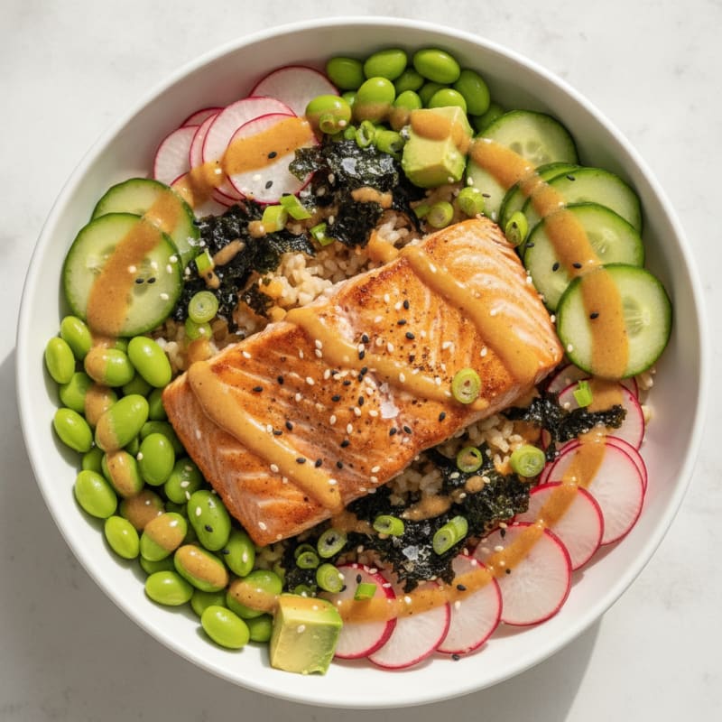 Salmon Sushi Rice Bowl