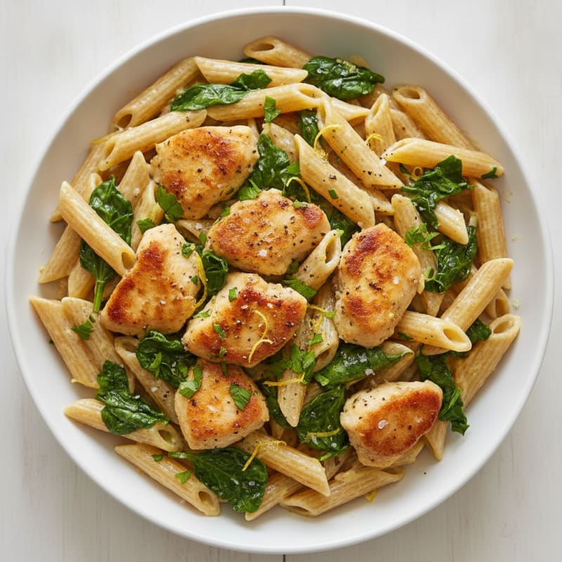 Lemon-Herb Chicken Pasta with Creamy Sauce