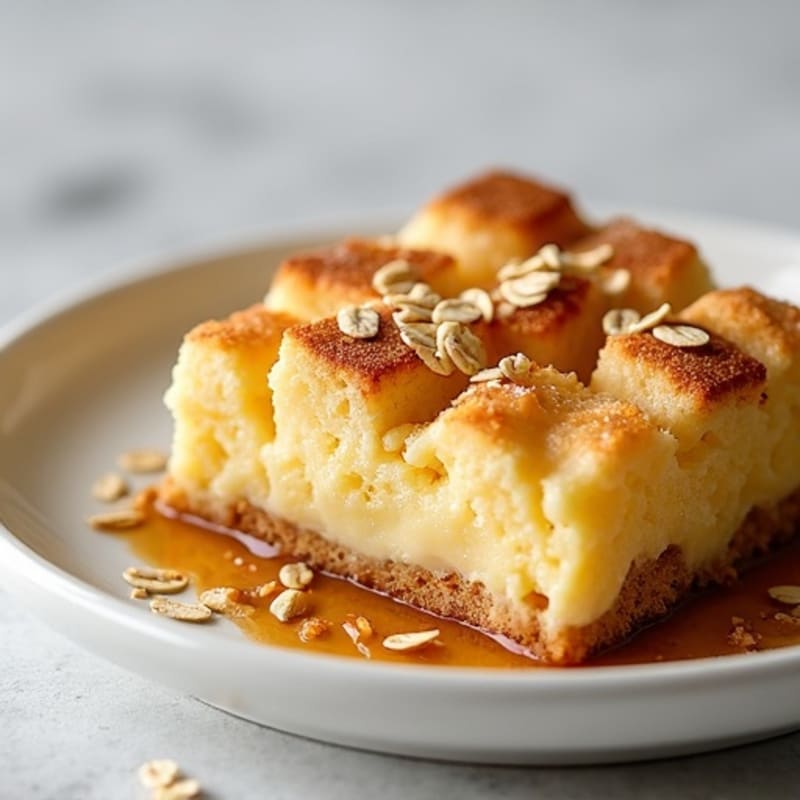 Silky Cottage Cheese Protein Bread Pudding
