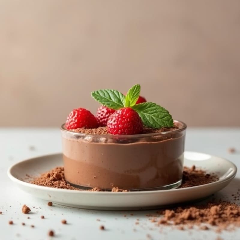 Chocolate Protein Mousse with Greek Yogurt