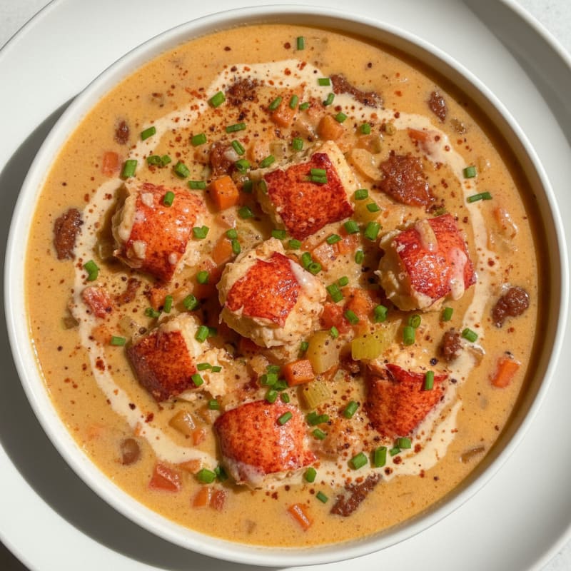 Rich Lobster Bisque with Sherry