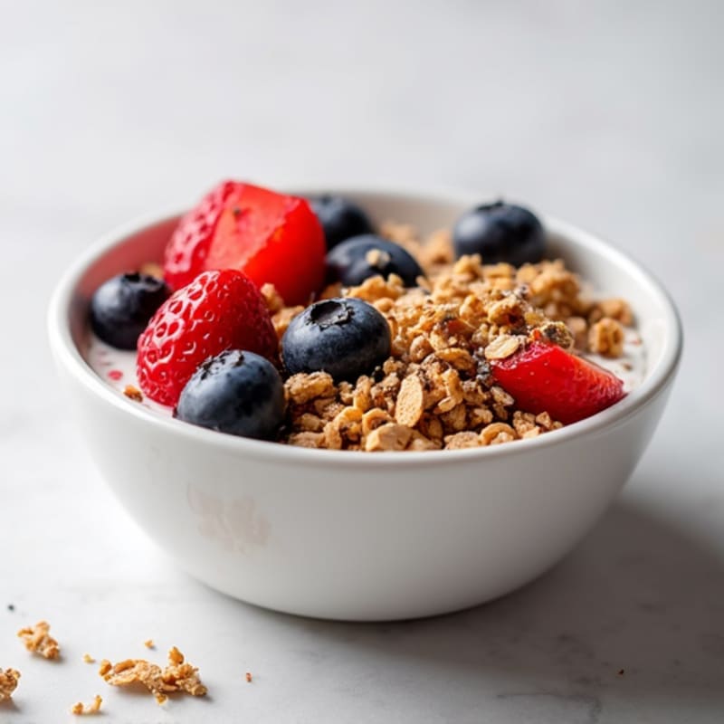 Protein-Packed Berry Yogurt Bowl with Crunchy Toppings