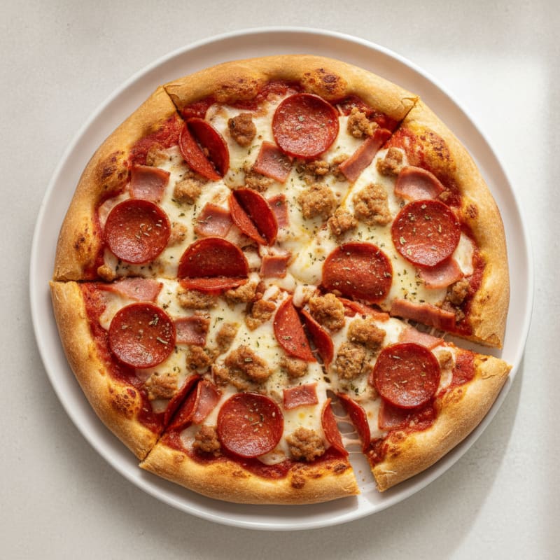 Stuffed Crust Meat Lovers Pizza