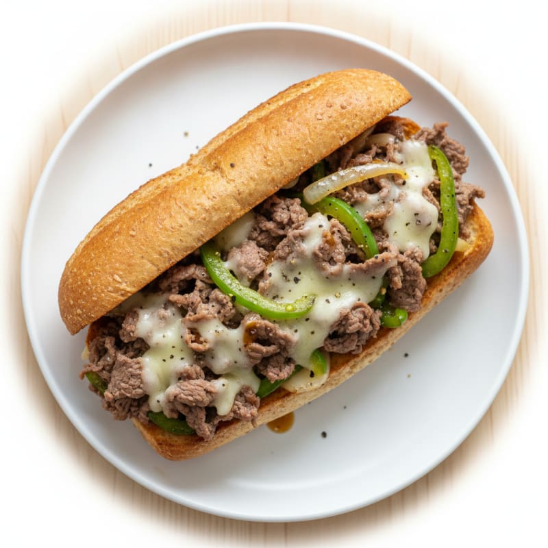 Philly Steak and Provolone Sandwich