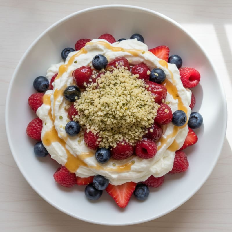 Creamy Greek Yogurt Protein Parfait with Mixed Berries
