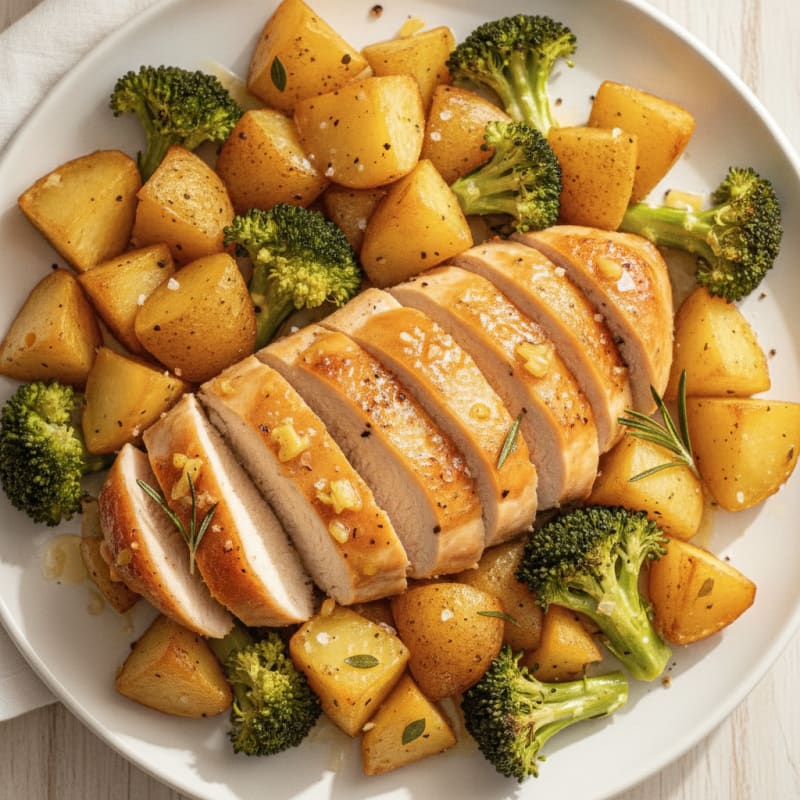 Lemon Herb Roasted Chicken and Potatoes