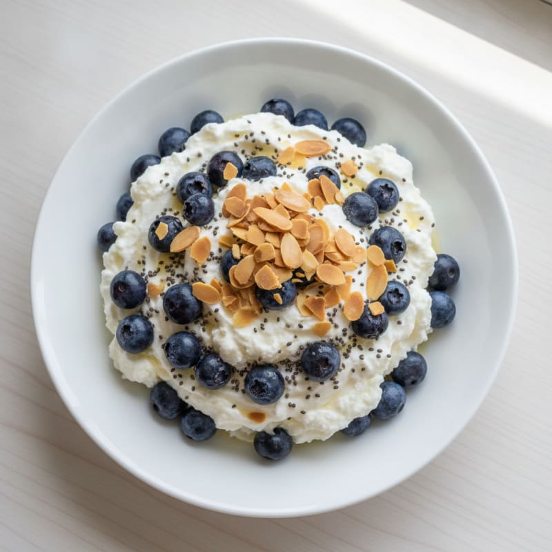 Creamy Greek Yogurt Protein Parfait with Almonds