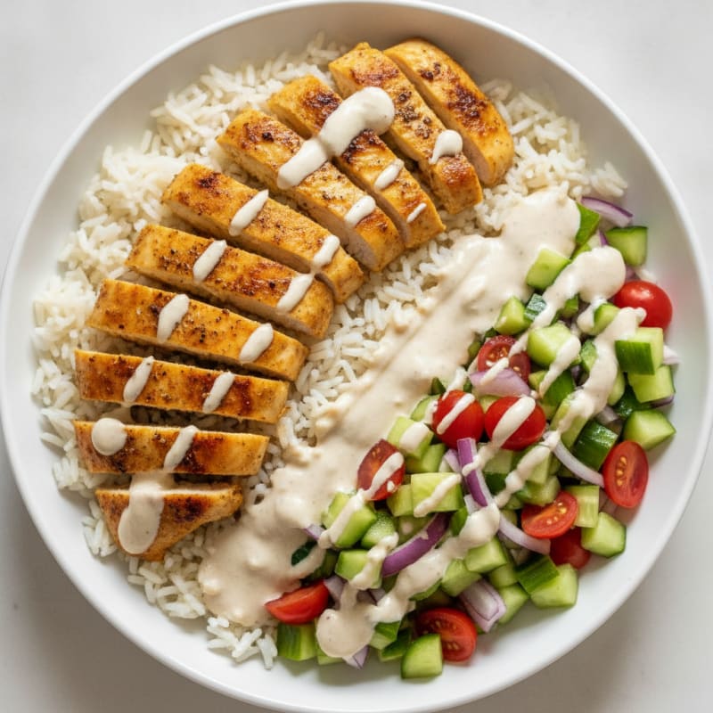 Chicken Shawarma Rice Bowl