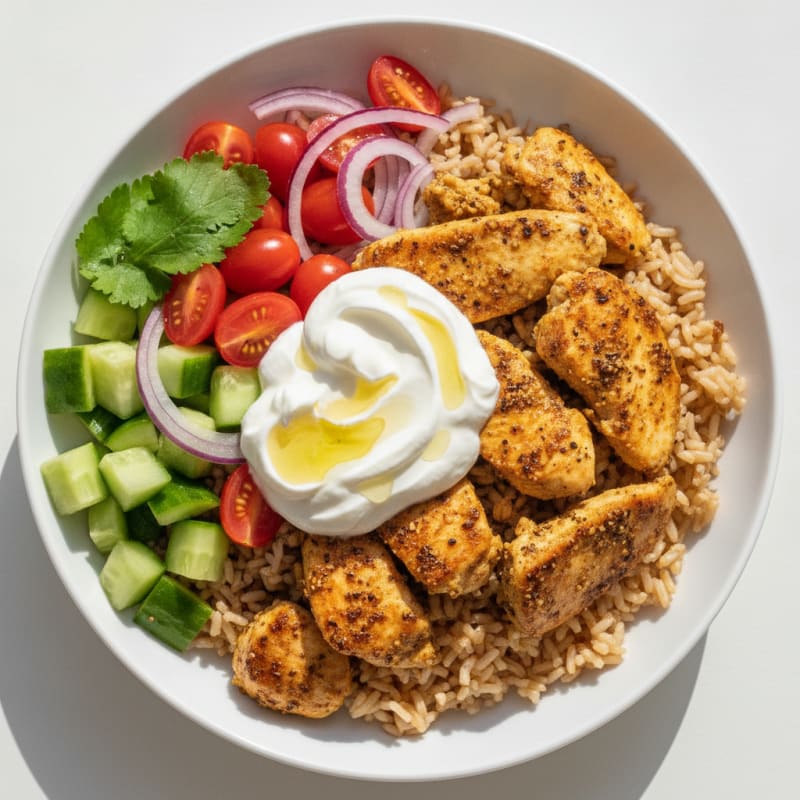 Chicken Shawarma Rice Bowl