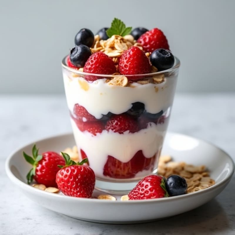 High-Protein Greek Yogurt Berry Parfait