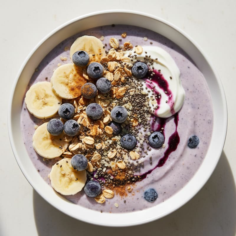 Blueberry Banana Oat Smoothie