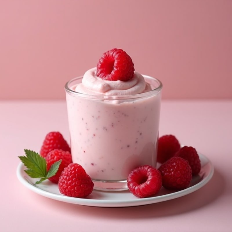 Creamy White Chocolate Raspberry Protein Mousse