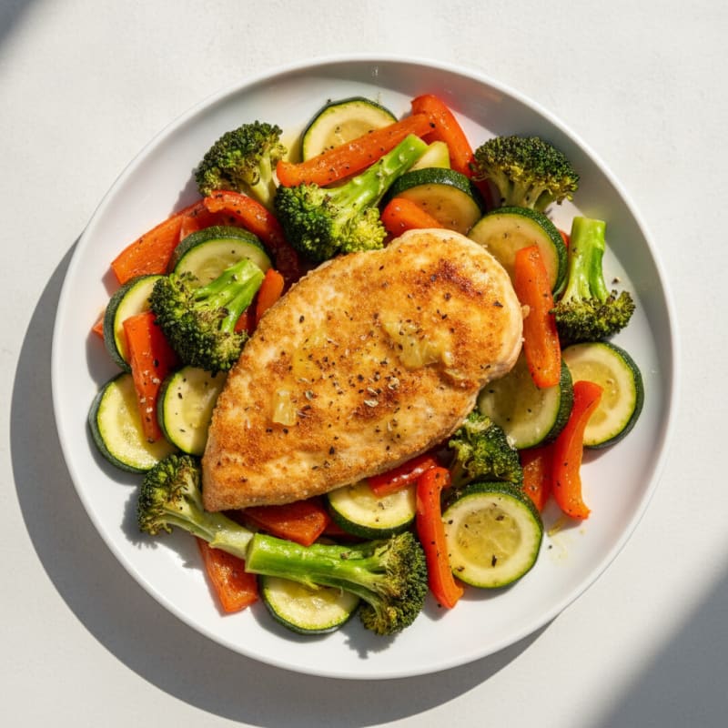 Lemon Herb Roasted Chicken and Veggies
