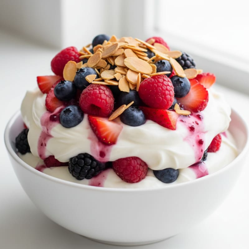 Greek Yogurt Berry Parfait with Protein Powder