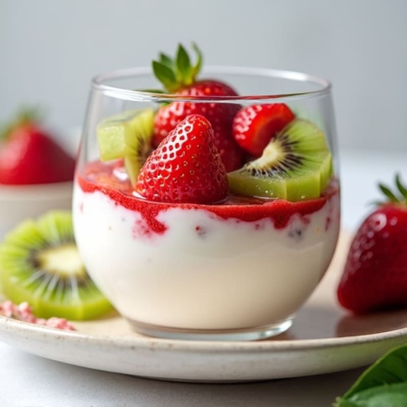 Protein Strawberry Kiwi Yogurt Parfait