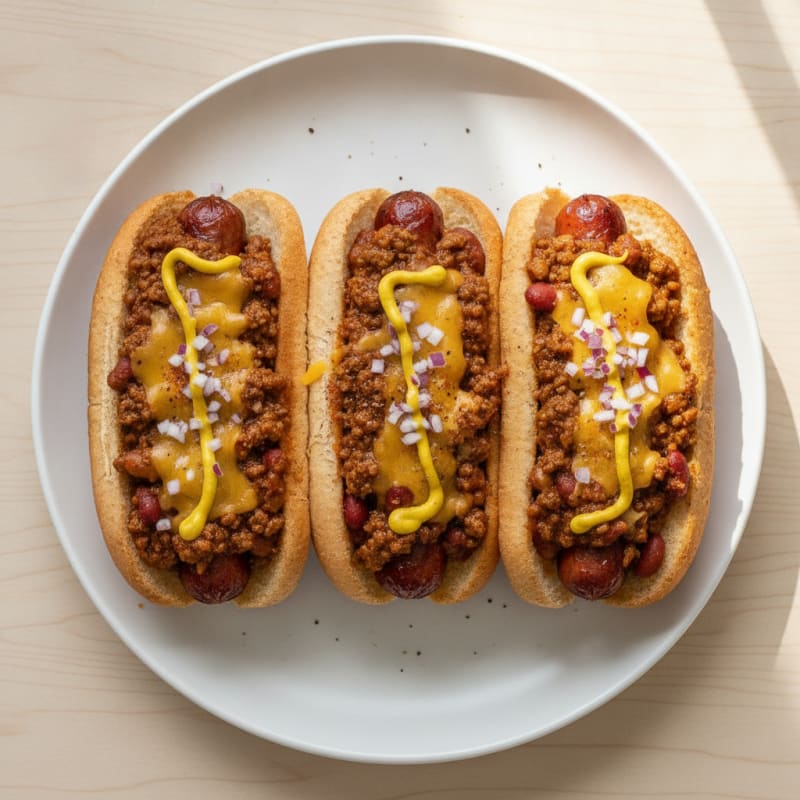 Classic Chili Cheese Hot Dogs