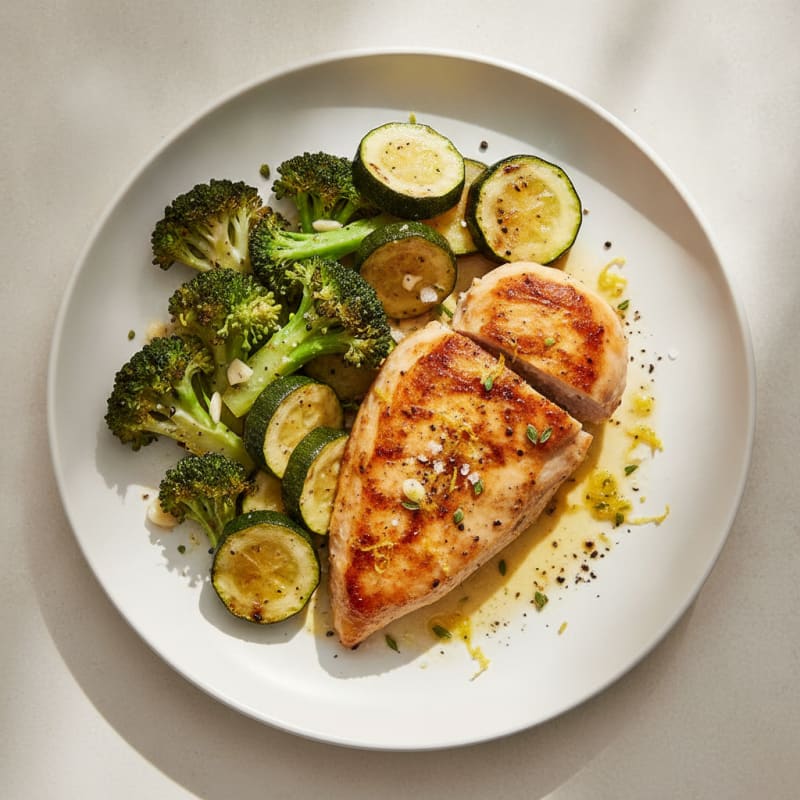 Lemon-Herb Chicken with Roasted Vegetables