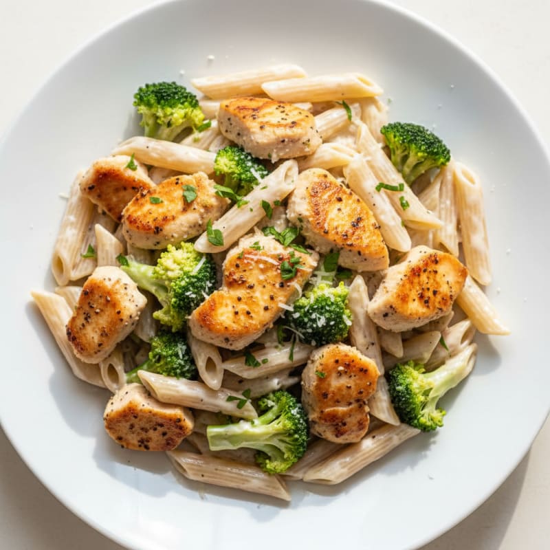 Creamy Garlic Chicken Alfredo Pasta