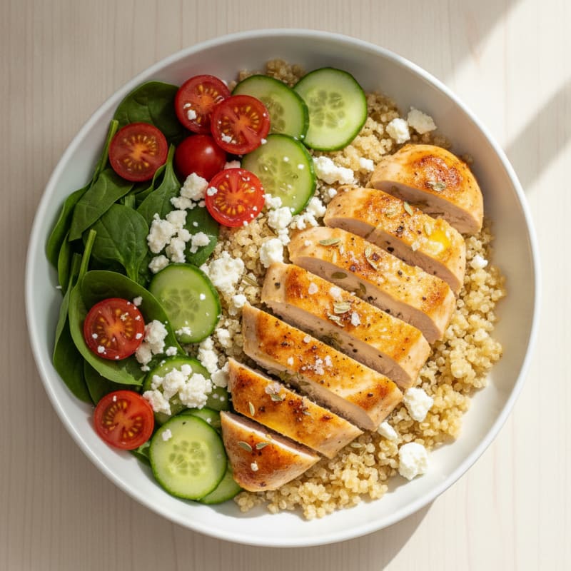 Lemon-Herb Chicken & Quinoa Power Bowl