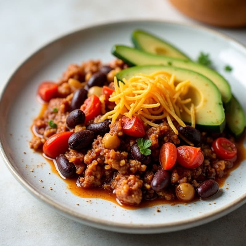 Smoky Three Bean Turkey Chili