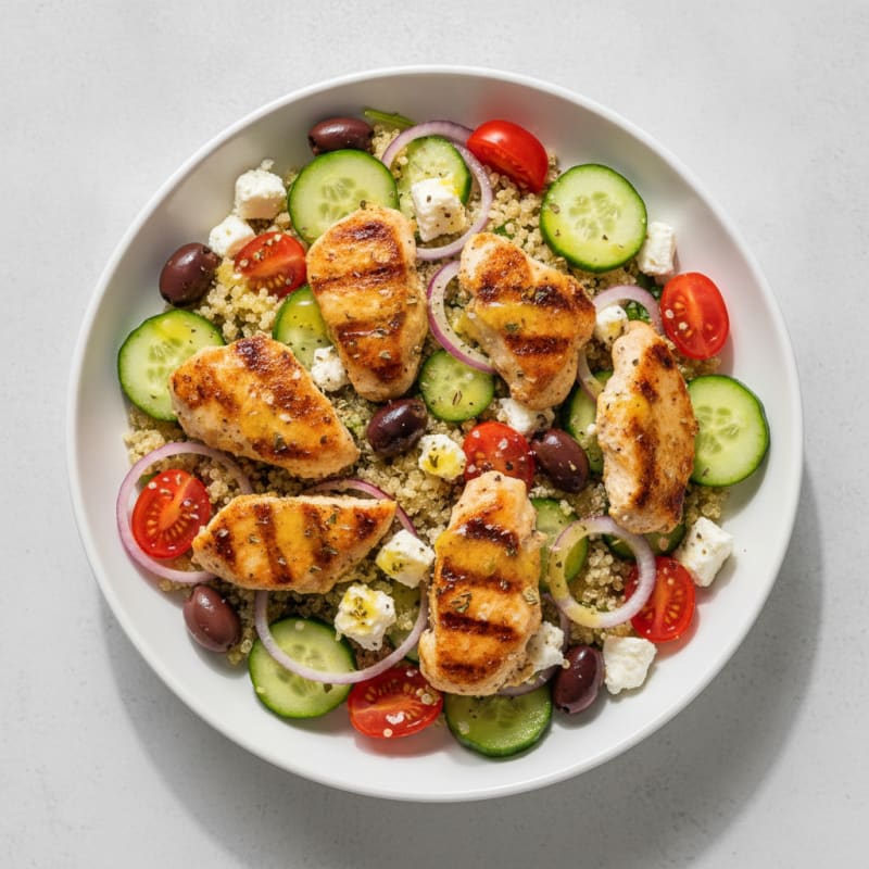 Mediterranean Chicken and Quinoa Salad