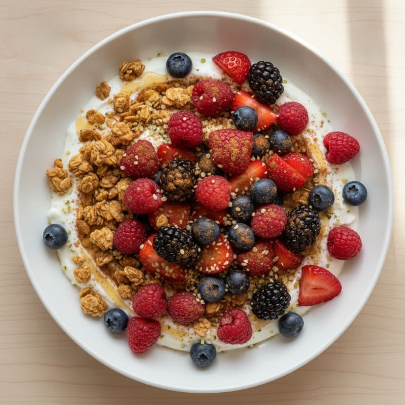 High-Protein 2% Yogurt Berry Bowl