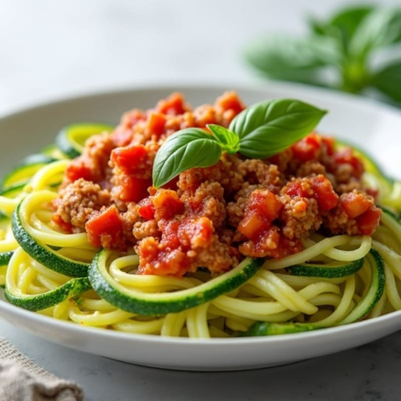 Zesty Turkey and Zucchini Noodle Marinara