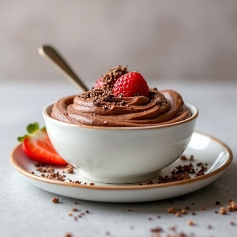 High-Protein Chocolate Protein Mousse with Greek Yogurt