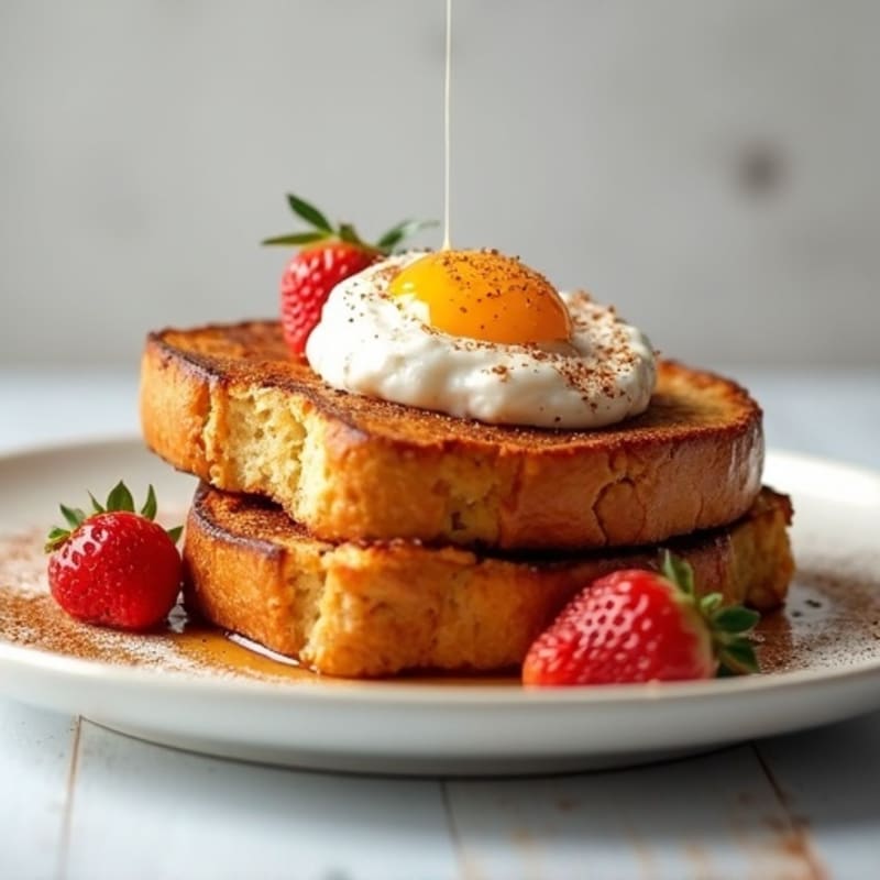 Protein-Rich Vanilla Bean French Toast Bake
