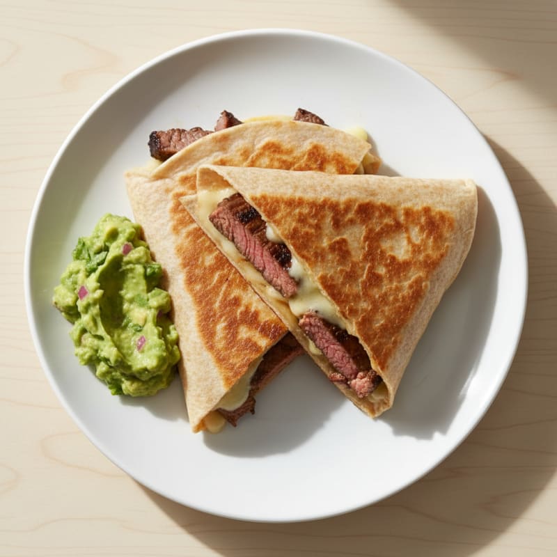 Carne Asada Quesadillas with Guacamole