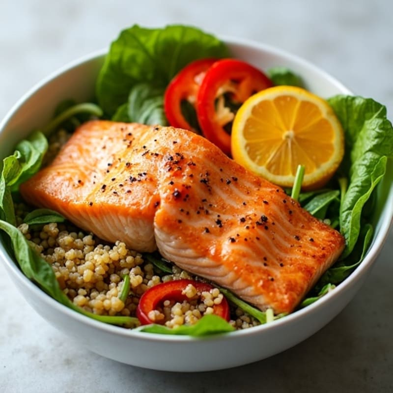 Fresh Salmon Bowl with Citrus-Ginger Glaze