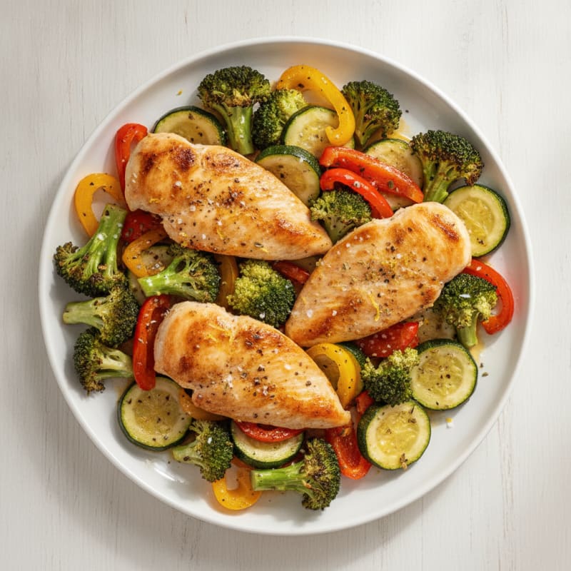 Sheet Pan Lemon Herb Chicken and Veggies