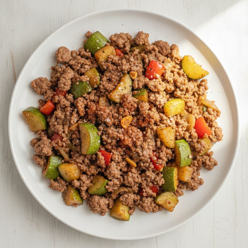 Ground Beef and Vegetable Skillet
