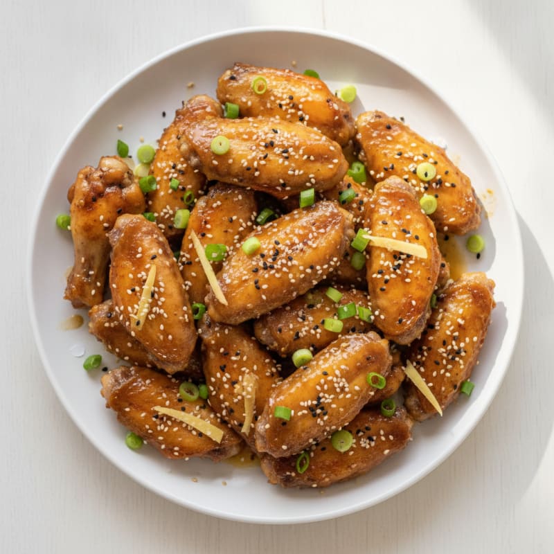 Honey-Garlic Chicken Wings with Sesame