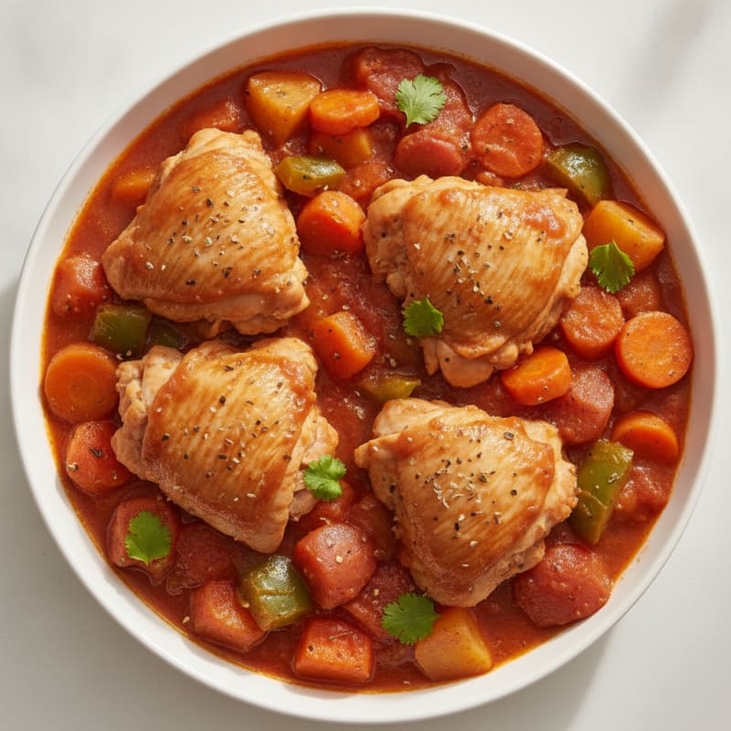 Braised Chicken and Vegetable Stew