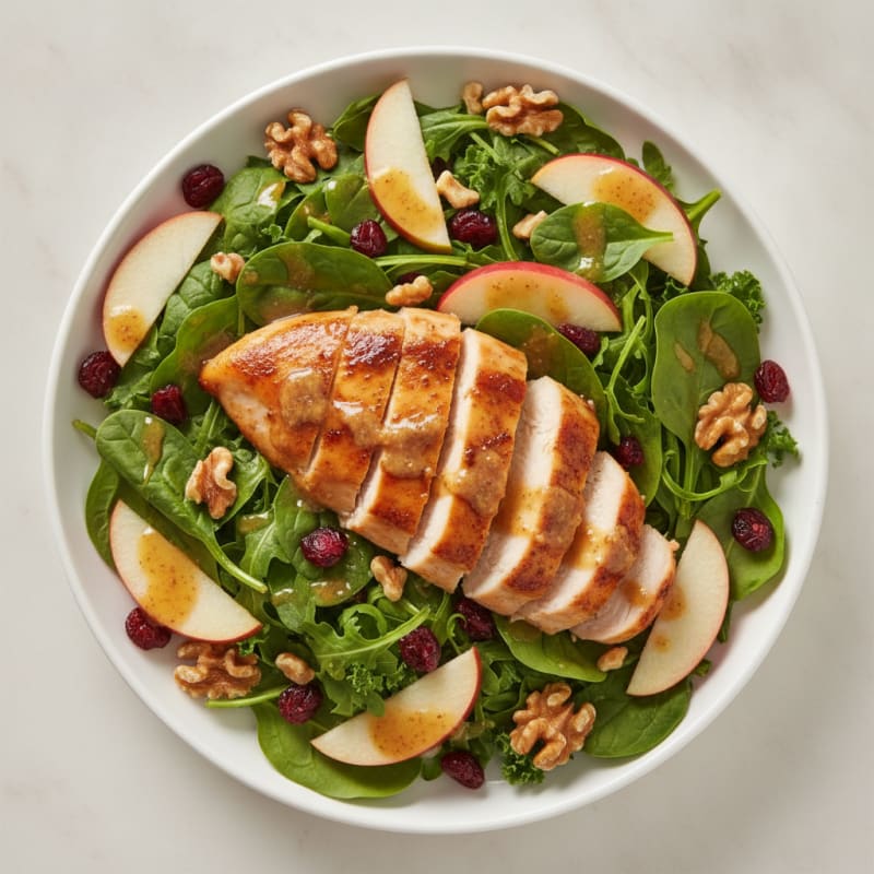 Harvest Greens with Honey-Mustard Chicken
