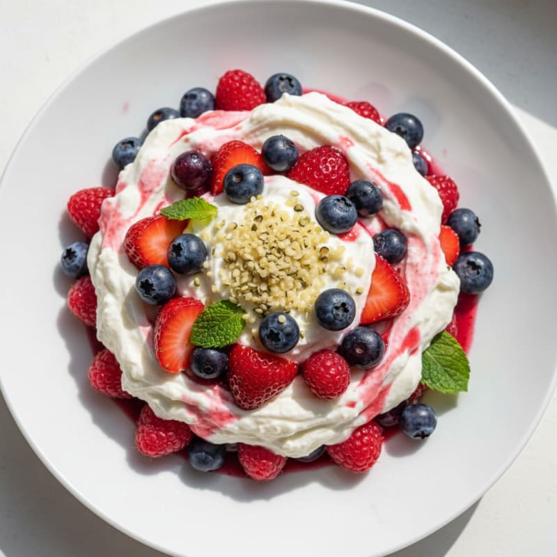 Creamy Greek Yogurt Protein Parfait with Mixed Berries