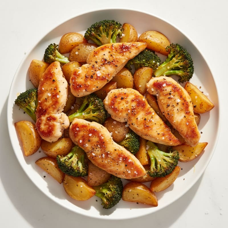 Sheet Pan Honey-Garlic Chicken and Broccoli