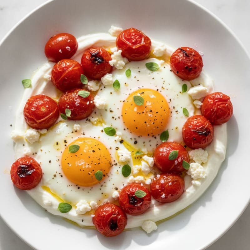 Baked Eggs with Roasted Tomatoes