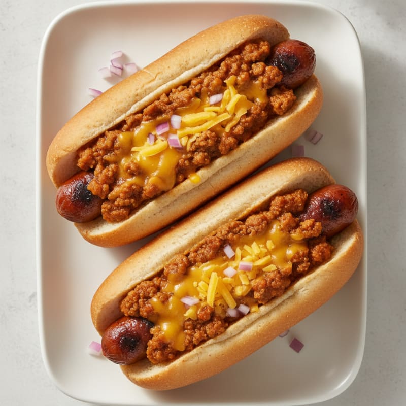 Classic Chili Cheese Hot Dogs