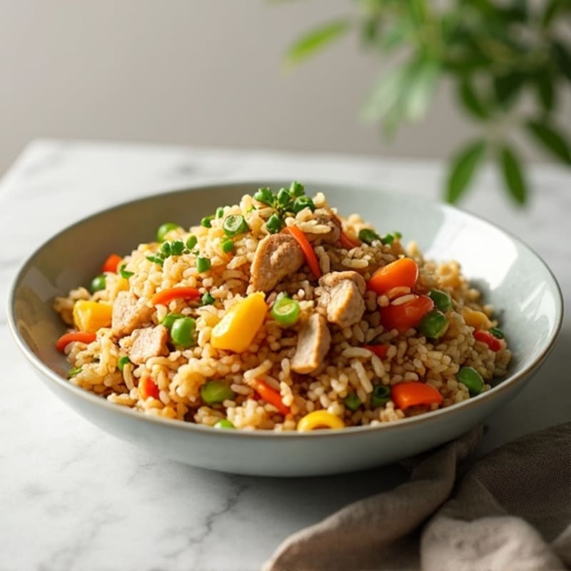 Healthy Chicken and Veggie Fried Rice