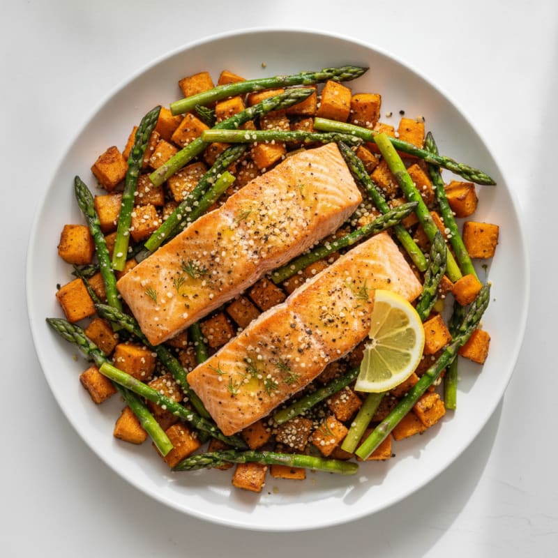 Anti-Inflammatory Salmon and Sweet Potato Breakfast Hash