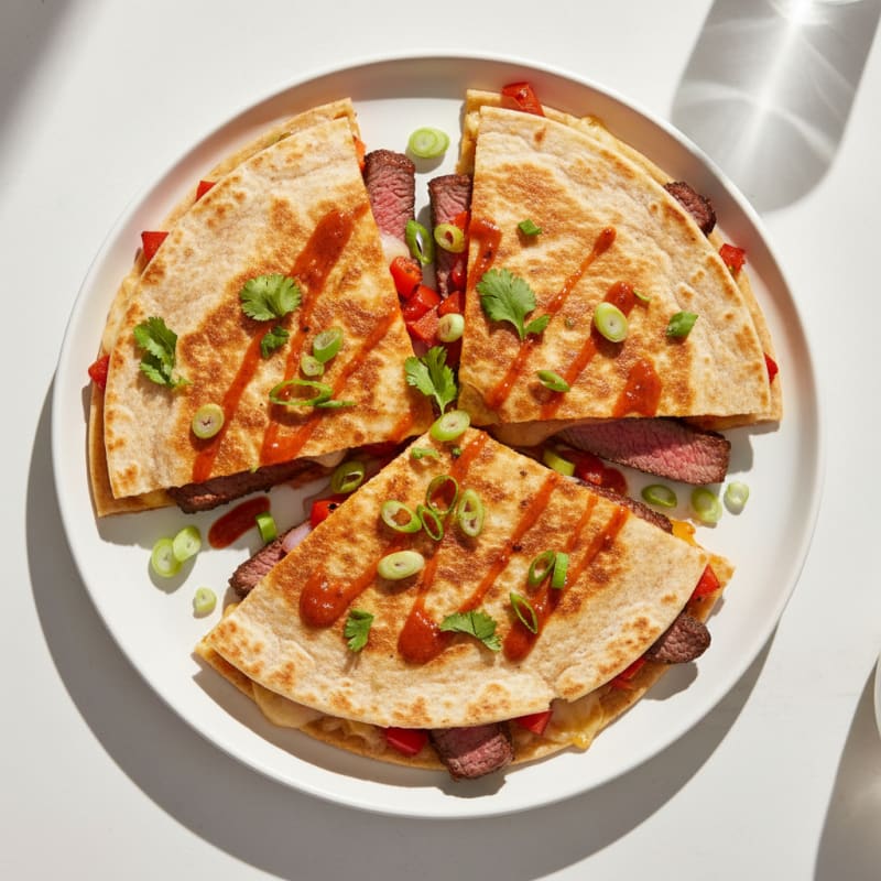 Crispy Chili-Lime Steak Quesadillas