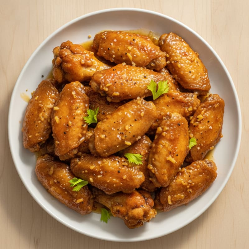 Honey-Garlic Glazed Chicken Wings