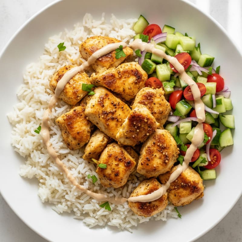 Chicken Shawarma Rice Bowl