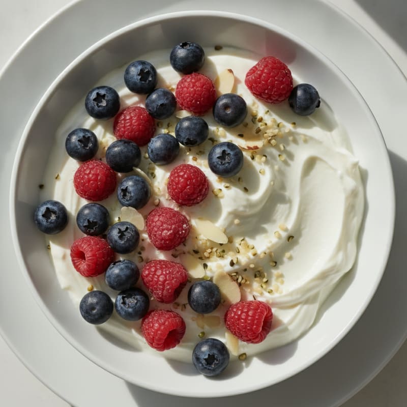 Creamy Greek Yogurt Protein Bowl with Mixed Berries