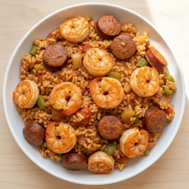 Creole Shrimp and Sausage Jambalaya
